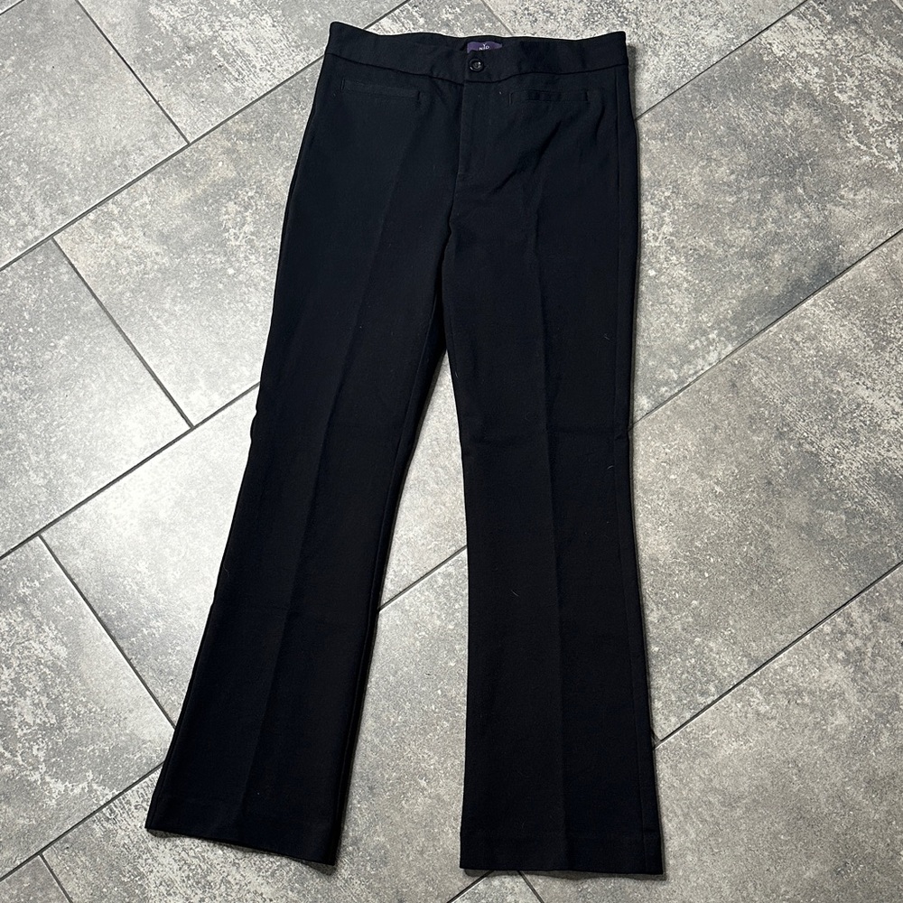 NYDJ Black Dress Pants Women’s 6P Petite Slim Straight Work Career Pants